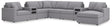 Modmax Granite Performance Fabric,Next-Gen Nuvella™ 8-Piece Sectional with Audio System and Chaise - image 1