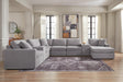 Modmax Granite Performance Fabric,Next-Gen Nuvella™ 8-Piece Sectional with Chaise - image 1