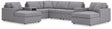 Modmax Granite Performance Fabric,Next-Gen Nuvella™ 8-Piece Sectional with Chaise - image 1