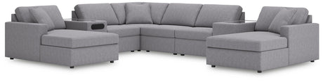 Modmax Granite Performance Fabric,Next-Gen Nuvella™ 8-Piece Sectional with Chaise - image 1