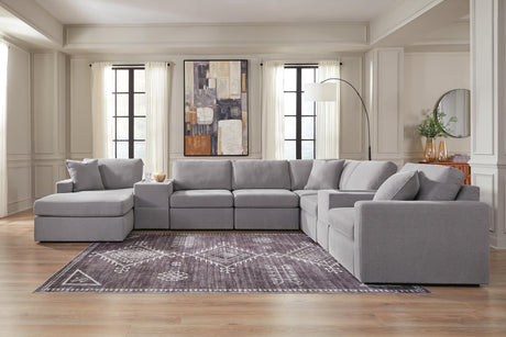 Modmax Granite Performance Fabric,Next-Gen Nuvella™ 8-Piece Sectional with Chaise - image 1