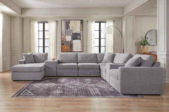 Modmax Granite Performance Fabric,Next-Gen Nuvella™ 8-Piece Sectional with Chaise - image 1