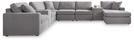Modmax Granite Performance Fabric,Next-Gen Nuvella™ 8-Piece Sectional with Chaise - image 2
