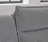 Modmax II Salt and Pepper Next-Gen Nuvella™ 3-Piece Power Reclining Sectional with Chaise and Audio Console detail view