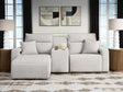 Modmax II Stone 3-Piece Power Reclining Sectional with Chaise and Console from Decor Furniture