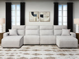 Modmax II Stone 4-Piece Power Reclining Sectional with Chaise - image 1
