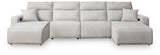 Modmax II Stone 4-Piece Power Reclining Sectional with Chaise - image 2