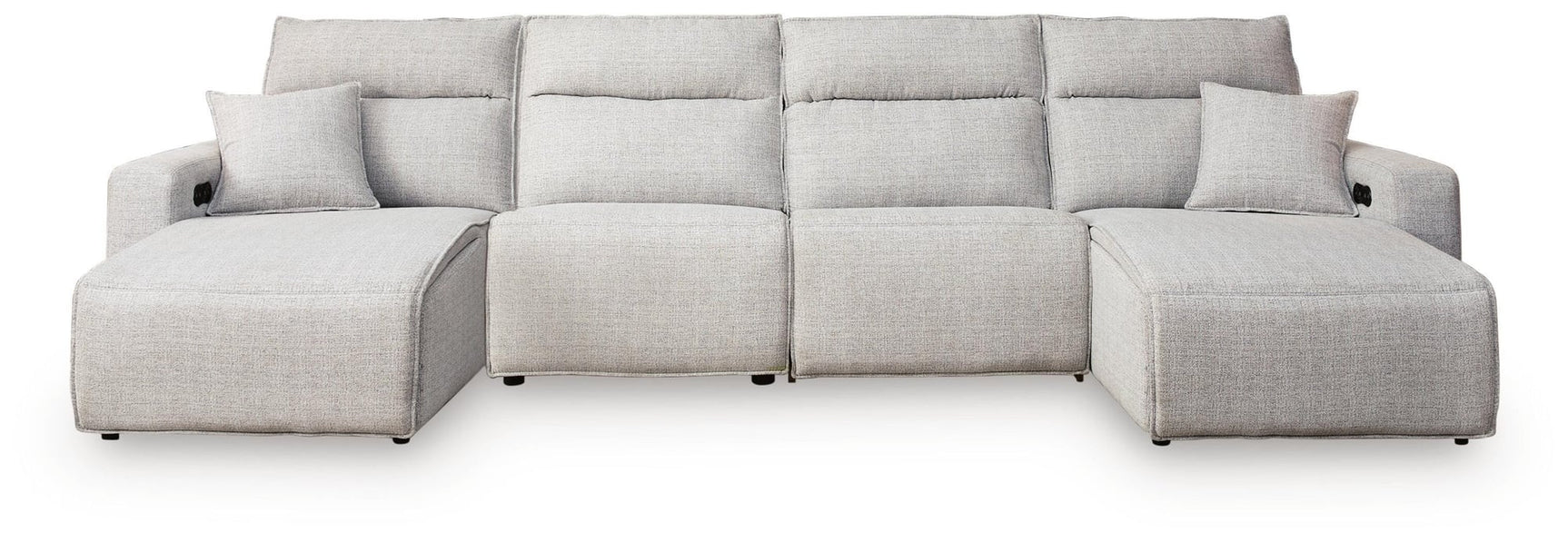 Modmax II Stone 4-Piece Power Reclining Sectional with Chaise - image 2