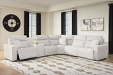 Modmax II Stone 6-Piece Power Reclining Sectional with Console - image 1
