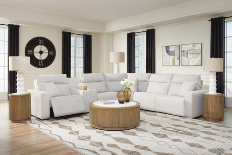 Modmax II Stone 6-Piece Power Reclining Sectional with Console - image 3