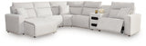 Modmax II Stone 6-Piece Reclining Sectional with Chaise and Audio Console - image 1
