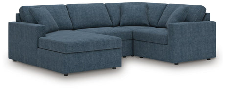 Modmax Ink Performance Fabric,Next-Gen Nuvella™ 4-Piece Sectional with Chaise - image 1