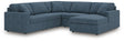 Modmax Ink Performance Fabric,Next-Gen Nuvella™ 5-Piece Sectional with Chaise - image 1