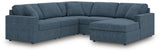 Modmax Ink Performance Fabric,Next-Gen Nuvella™ 5-Piece Sectional with Chaise - image 1