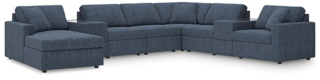 Modmax Ink Performance Fabric,Next-Gen Nuvella™ 8-Piece Sectional with Chaise - image 1