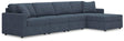 Modmax Ink Performance Fabric,Next-Gen Nuvella™ 4-Piece Sectional with Chaise - image 1