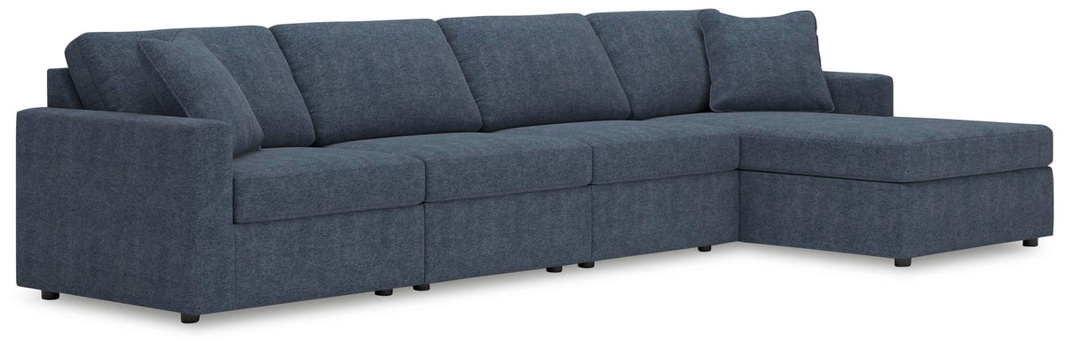 Modmax Ink Performance Fabric,Next-Gen Nuvella™ 4-Piece Sectional with Chaise - image 1