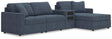Modmax Ink Performance Fabric,Next-Gen Nuvella™ 4-Piece Sectional with Chaise from Decor Furniture