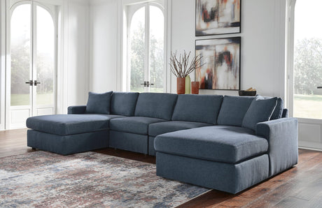 Modmax Ink Performance Fabric,Next-Gen Nuvella™ 4-Piece Sectional with Chaise from Decor Furniture