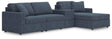 Modmax Ink Performance Fabric,Next-Gen Nuvella™ 4-Piece Sectional with Chaise from Decor Furniture