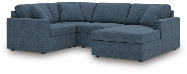 Modmax Ink Performance Fabric,Next-Gen Nuvella™ 4-Piece Sectional with Chaise view 4