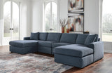 Modmax Ink Performance Fabric,Next-Gen Nuvella™ 4-Piece Sectional with Chaise - image 1