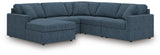 Modmax Ink Performance Fabric,Next-Gen Nuvella™ 5-Piece Sectional with Chaise - image 1