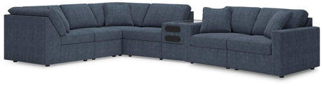 Modmax Ink Performance Fabric,Next-Gen Nuvella™ 7-Piece Sectional with Audio Console - image 1