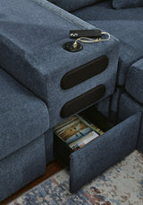 Modmax Ink Performance Fabric,Next-Gen Nuvella™ 7-Piece Sectional with Audio Console - image 15