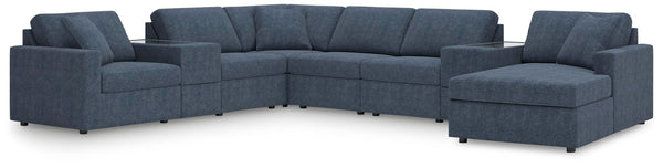 Modmax Ink Performance Fabric,Next-Gen Nuvella™ 8-Piece Sectional with Chaise - image 1