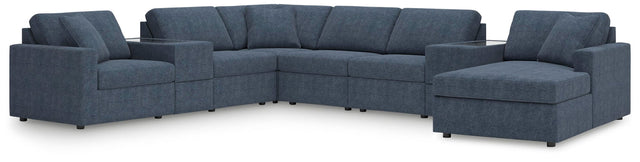 Modmax Ink Performance Fabric,Next-Gen Nuvella™ 8-Piece Sectional with Chaise - image 1