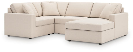 Modmax Oyster Performance Fabric,Next-Gen Nuvella™ 4-Piece Sectional with Chaise - image 1