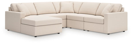 Modmax Oyster Performance Fabric,Next-Gen Nuvella™ 5-Piece Sectional with Chaise - image 1