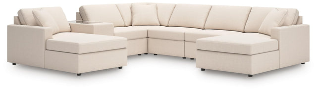 Modmax Oyster Performance Fabric,Next-Gen Nuvella™ 7-Piece Sectional - image 1