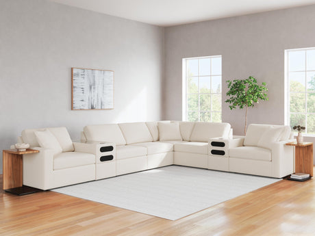 Modmax Oyster Performance Fabric,Next-Gen Nuvella™ 8-Piece Sectional - image 1