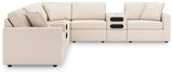 Modmax Oyster Performance Fabric,Next-Gen Nuvella™ 8-Piece Sectional - image 3