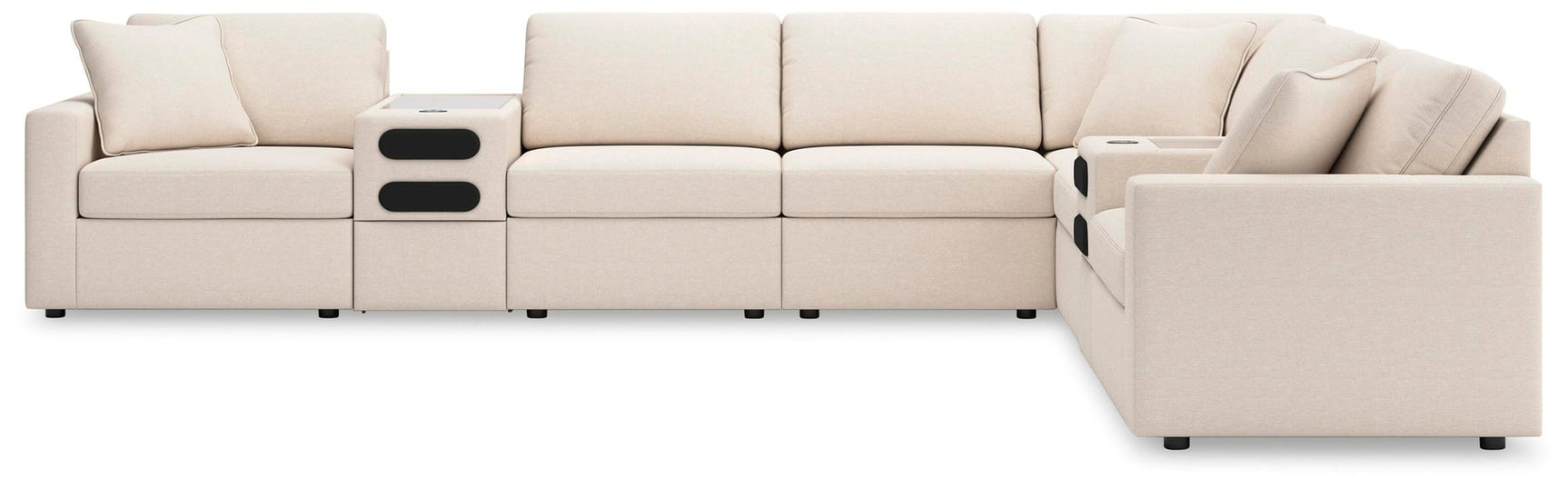 Modmax Oyster Performance Fabric,Next-Gen Nuvella™ 8-Piece Sectional - image 4