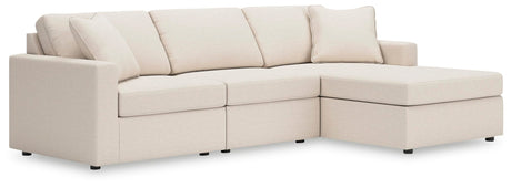 Modmax Oyster Performance Fabric,Next-Gen Nuvella™ 3-Piece Sectional with Chaise - image 1