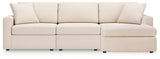 Modmax Oyster Performance Fabric,Next-Gen Nuvella™ 3-Piece Sectional with Chaise - image 2
