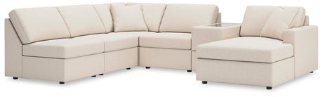 Modmax Oyster Performance Fabric,Next-Gen Nuvella™ 6-Piece Sectional with Chaise - image 1
