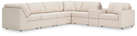 Modmax Oyster Performance Fabric,Next-Gen Nuvella™ 7-Piece Sectional - image 1
