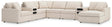 Modmax Oyster Performance Fabric,Next-Gen Nuvella™ 8-Piece Sectional with Audio System and Chaise - image 1