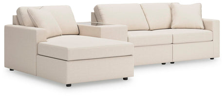 Modmax Oyster Performance Fabric,Next-Gen Nuvella™ 4-Piece Sectional with Chaise - image 1