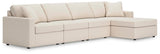Modmax Oyster Performance Fabric,Next-Gen Nuvella™ 4-Piece Sectional with Chaise - image 1