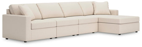 Modmax Oyster Performance Fabric,Next-Gen Nuvella™ 4-Piece Sectional with Chaise - image 1