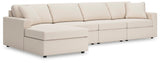 Modmax Oyster Performance Fabric,Next-Gen Nuvella™ 4-Piece Sectional with Chaise - image 1