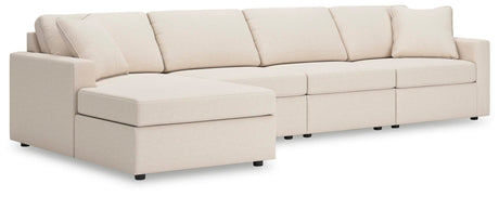 Modmax Oyster Performance Fabric,Next-Gen Nuvella™ 4-Piece Sectional with Chaise - image 1