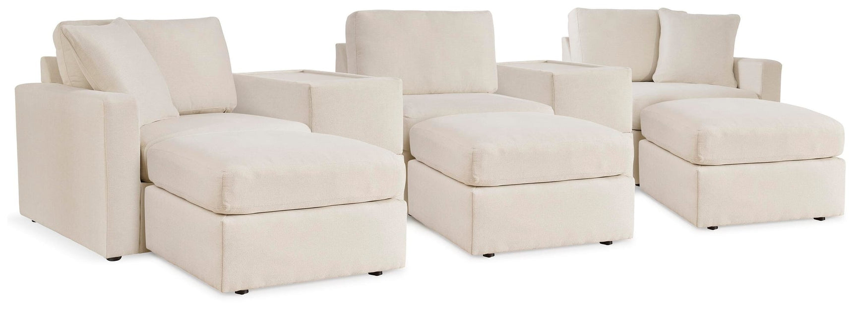 Modmax Oyster 5-Piece Sectional with Ottoman - image 2