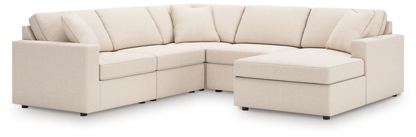Modmax Oyster Performance Fabric,Next-Gen Nuvella™ 5-Piece Sectional with Chaise - image 1
