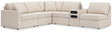 Modmax Oyster Performance Fabric,Next-Gen Nuvella™ 6-Piece Sectional from Decor Furniture